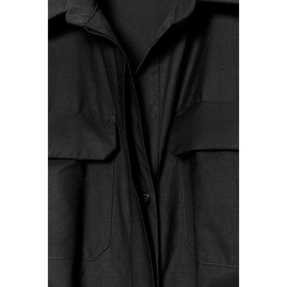 ZARA ZW COLLECTION POPLIN MIDI DRESS - Picture 7 of 7